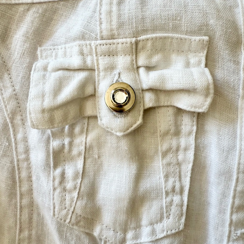 INC International Concepts Linen Jacket - Picture 7 of 8